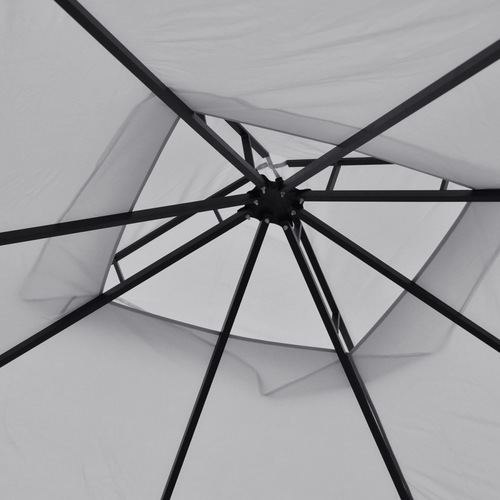 Gazebo Party Tent Canopy Sun Shade for Patio Garden Light Grey 3x3(m) Outsunny - Cheap Tent