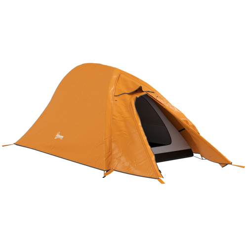 Outsunny Double Layer Camping Tent for 1-2 Man, 2000mm Waterproof, Green - Cheap Tent