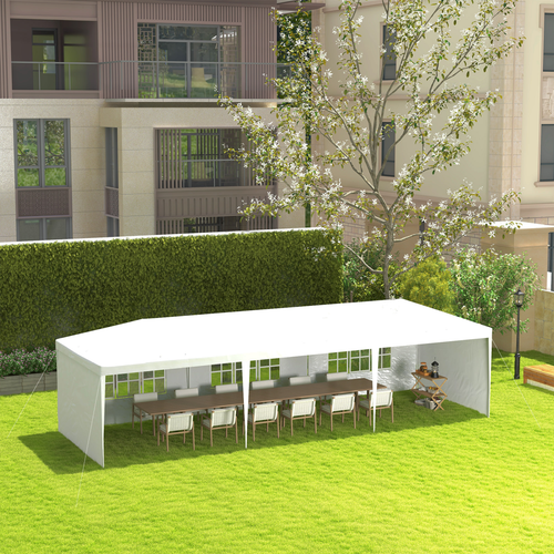 9m x 3m Outdoor Garden Gazebo Wedding Party Tent Canopy Marquee White - Cheap Tent