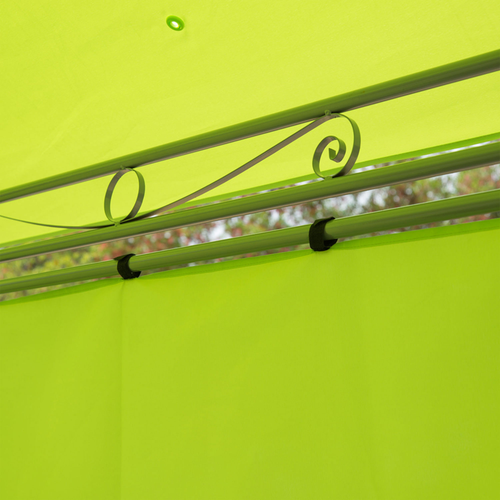 Garden Metal Gazebo Party Tent Canopy Shelter Pavilion Sidewalls-Lemon Green - Cheap Tent
