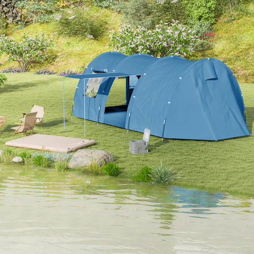 5-6 Man Family Tent Camping Tent with Two Room, Floor & Carry Bag - Cheap Tent