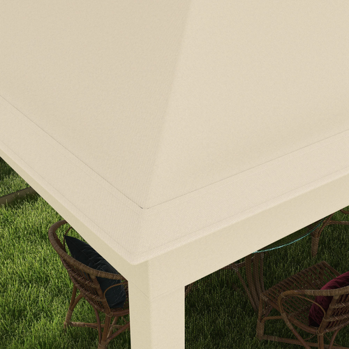 Outsunny Garden Folding Tent Heavy Duty Pop Up Gazebo for Party Cream - Cheap Tent
