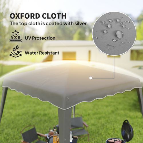 Outsunny Garden Pop up Gazebo Tent Party Water-resistant 2.5 x 2.5M Grey - Cheap Tent
