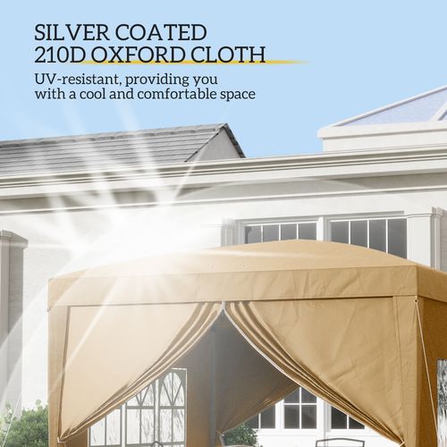 Outsunny 3x3(m) Pop Up Gazebo Party Tent Canopy Marquee with Storage Bag - Cheap Tent