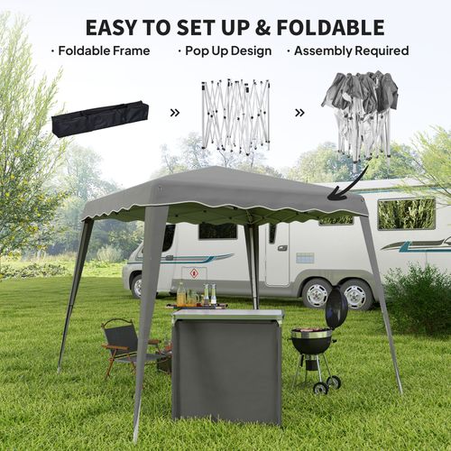 Outsunny Garden Pop up Gazebo Tent Party Water-resistant 2.5 x 2.5M Grey - Cheap Tent