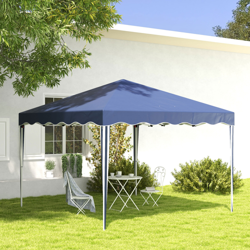 Outsunny 3x3(m) Pop Up Gazebo Marquee Tent for Garden w/ Carry Bag Blue - Cheap Tent