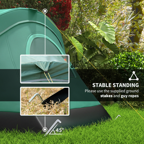 Outsunny Outdoor Camping Tent For 5-6 W/ Bag, Fibreglass & Steel Frame - Cheap Tent