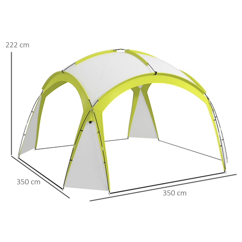 Outsunny Outdoor Gazebo Event Shelter Party Tent for Garden Green - Cheap Tent