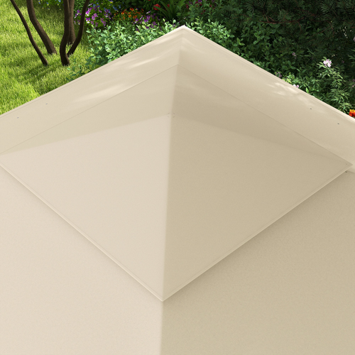 Outsunny Garden Folding Tent Heavy Duty Pop Up Gazebo for Party Cream - Cheap Tent