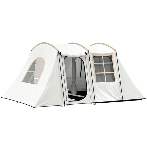 Outsunny 3-4 Man Tunnel Tent with Sewn in Floor, 3000mm Waterproof - Cheap Tent