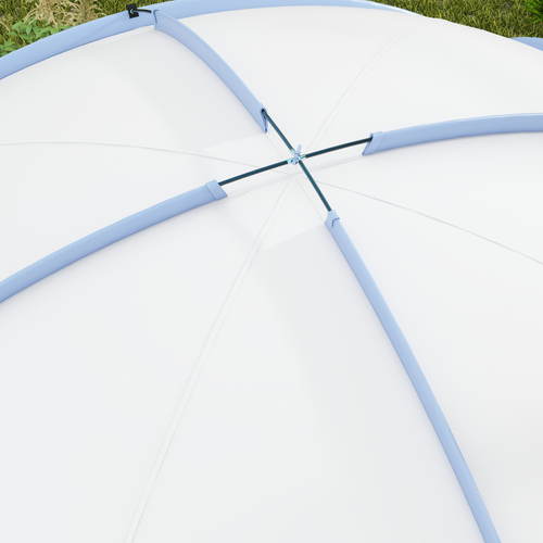 Outsunny Outdoor Gazebo Event Shelter Party Tent for Garden Light Blue - Cheap Tent