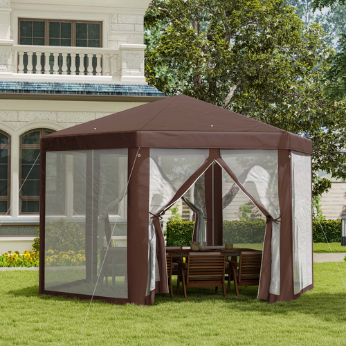 Hexagonal Garden Gazebo Party Tent Patio Marquee Canopy - Cheap Tent