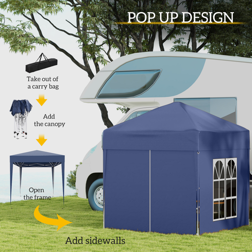 2x2m Garden Pop Up Gazebo Marquee Party Tent Wedding Awning Canopy - Cheap Tent