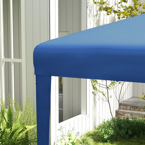 Outsunny Garden Gazebo Marquee Party Tent Wedding Canopy Patio Blue 2.7 x 2.7m - Cheap Tent