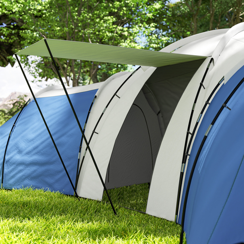 Outsunny Large Tunnel Tent with 3 Bedroom, Living Area and Porch - Cheap Tent