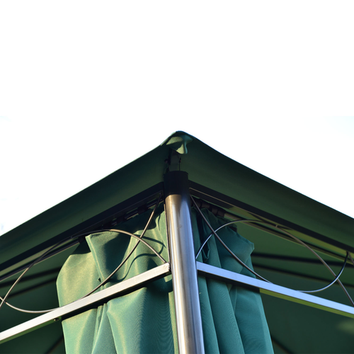 Outsunny 3 x 3m Metal Garden Gazebo Marquee Party Tent Canopy Pavilion Sidewalls - Cheap Tent