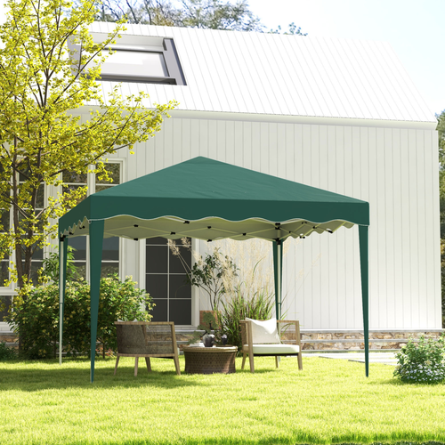 Outsunny 3x3(m) Pop Up Gazebo Marquee Tent for Garden w/ Carry Bag Green - Cheap Tent