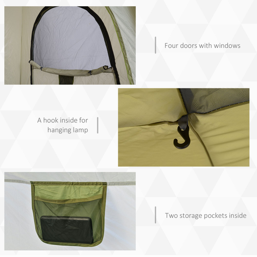 Four Man Pop Up Tent Automatic Camping Backpacking Dome Shelter Outsunny - Cheap Tent