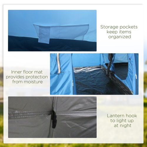 5-6 Man Family Tent Camping Tent with Two Room, Floor & Carry Bag - Cheap Tent