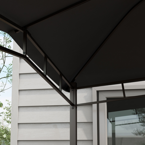 Outsunny 3x3(m) Outdoor Patio Gazebo Pavilion Canopy Tent Steel Frame Grey - Cheap Tent