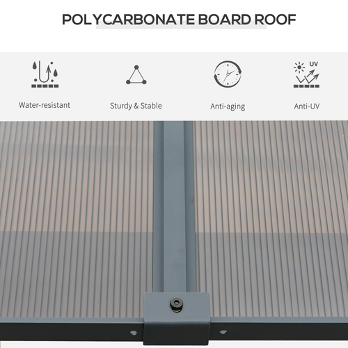 Outdoor Hardtop Pergola Party Tent Garden Waterproof , 4 x 3m, Grey - Cheap Tent