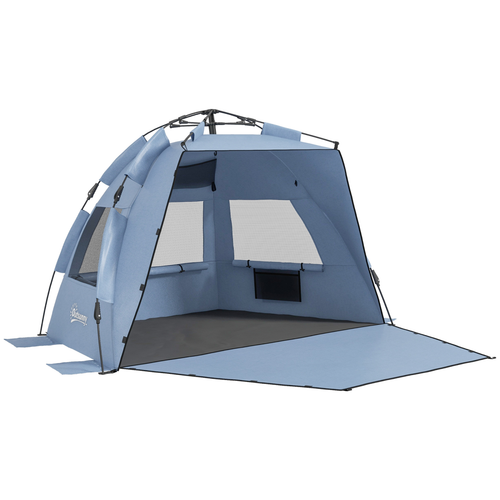 Outsunny Pop Up Beach Tent for 2-3 Person with Carry Bag, UPF15+ - Cheap Tent