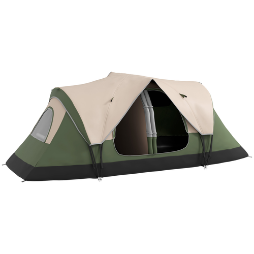 Outsunny 2 Room Camping Tent with Waterproof Rainfly & Screen Panels - Cheap Tent