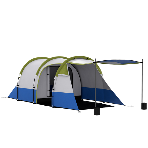 Outsunny 2-3 Man Camping Tunnel Tent with Bedroom and Living Room - Cheap Tent
