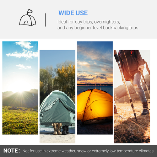 3 Man Camping Tent w/ 2 Rooms Porch Vents Rainfly Weather-Resistant Outsunny - Cheap Tent