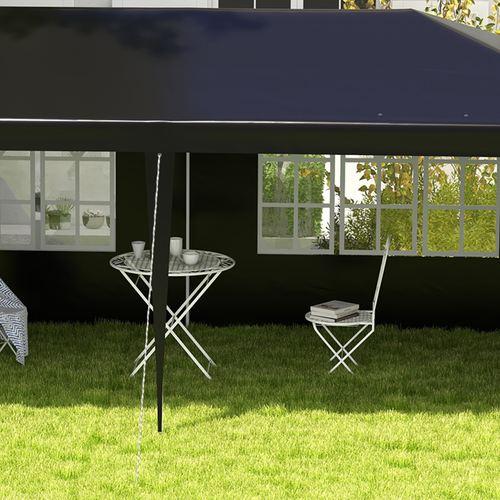 6m x 3m Garden Gazebo Marquee Canopy Party Tent Canopy Patio Black - Cheap Tent