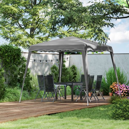 Outsunny Garden Pop up Gazebo Tent Party Water-resistant 2.5 x 2.5M Grey - Cheap Tent