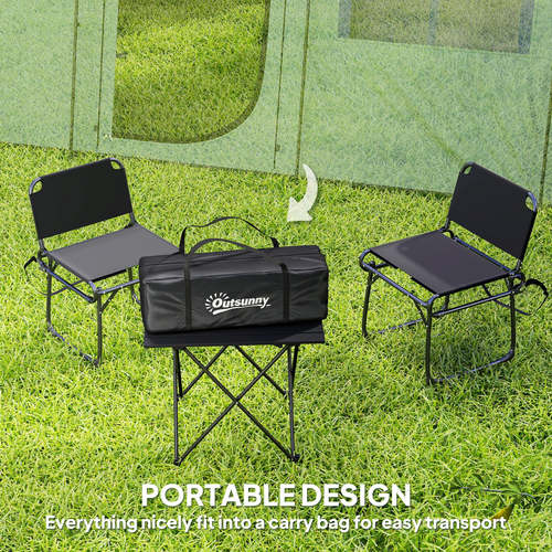 Outsunny 3-4 Man Tunnel Tent with Sewn in Floor, 3000mm Waterproof - Cheap Tent
