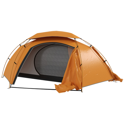 Outsunny Camping Tent Dome Tent with Removable Rainfly for 1-2 Man, Grey - Cheap Tent