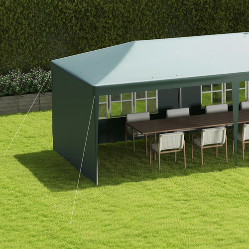 9m x 3m Outdoor Garden Gazebo Wedding Party Tent Canopy Marquee Green - Cheap Tent