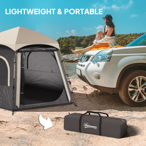 Outsunny Instant Camping Tent, 4 Person Easy Setup Dome Tent - Cheap Tent