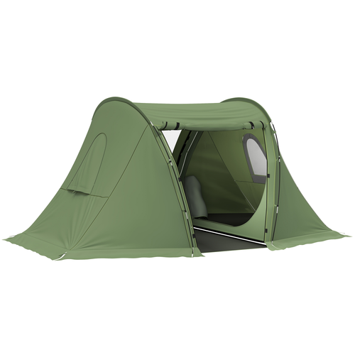 Outsunny 3 Man Camping Tent with 2 Bedrooms, 3000mm Waterproof - Cheap Tent