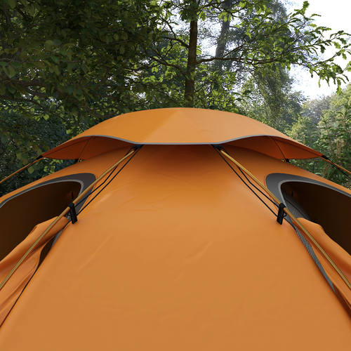 Outsunny Camping Tent Dome Tent with Removable Rainfly for 1-2 Man, Grey - Cheap Tent