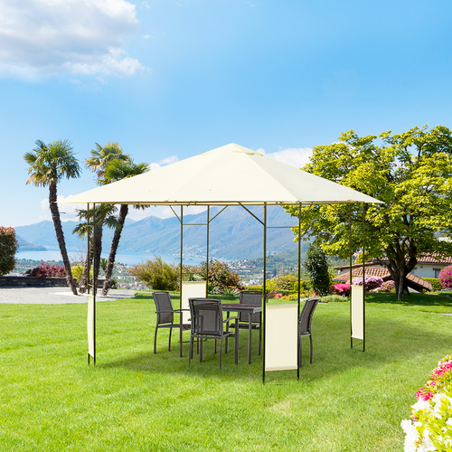 Outdoor Gazebo for Garden Party Tent, Wedding Canopy Pavilion Cream-white - Cheap Tent