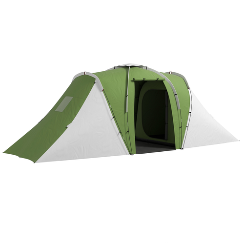 Outsunny 4-6 Man Camping Tent with 2 Bedroom and Living Area - Cheap Tent