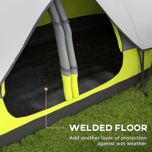 Outsunny 2 Room Camping Tent with Waterproof Rainfly & Screen Panels - Cheap Tent