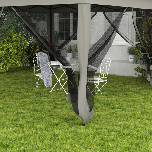 Outsunny Garden Folding Tent Heavy Duty Pop Up Gazebo for Party Dark Grey - Cheap Tent