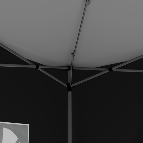 3mx3m Pop Up Gazebo Party Tent Canopy Marquee with Storage Bag Black - Cheap Tent