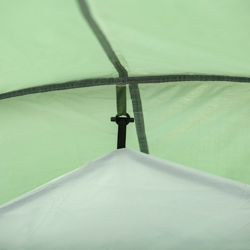 Outsunny 3 Man Camping Tent with Porch and Weather-Resistant Rainfly, Green - Cheap Tent