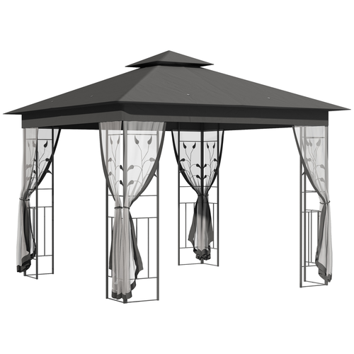 Outsunny 3 x 3(m) Garden Gazebo Marquee Tent Canopy Shelter Pavilion - Cheap Tent
