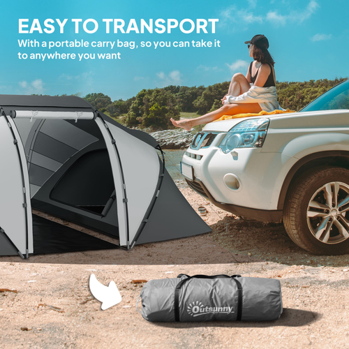 Outsunny 4-6 Persons Camping Tent Dome Family Travel Group Hiking Room Fishing - Cheap Tent
