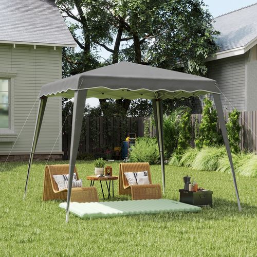 Outsunny Garden Pop up Gazebo Tent Party Water-resistant 2.5 x 2.5M Grey - Cheap Tent