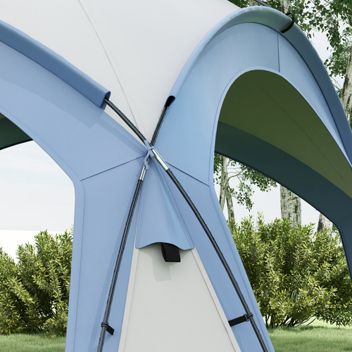Outsunny Outdoor Gazebo Event Shelter Party Tent for Garden Light Blue - Cheap Tent
