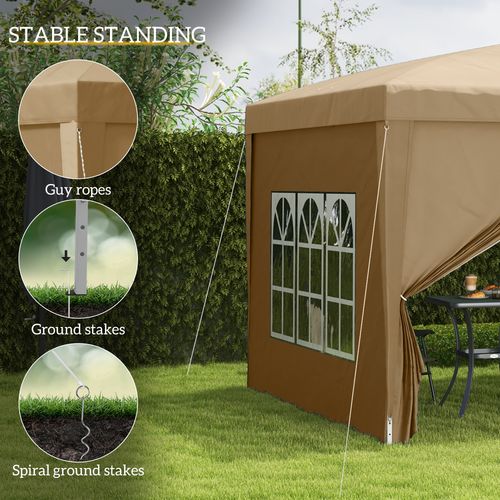 Outsunny 3x3(m) Pop Up Gazebo Party Tent Canopy Marquee with Storage Bag - Cheap Tent