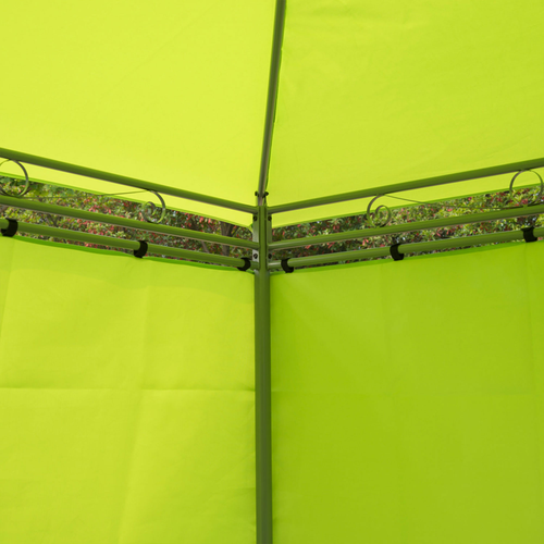 Garden Metal Gazebo Party Tent Canopy Shelter Pavilion Sidewalls-Lemon Green - Cheap Tent