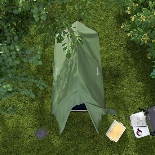 Outsunny Double Layer Camping Tent for 1-2 Man, 2000mm Waterproof, Green - Cheap Tent